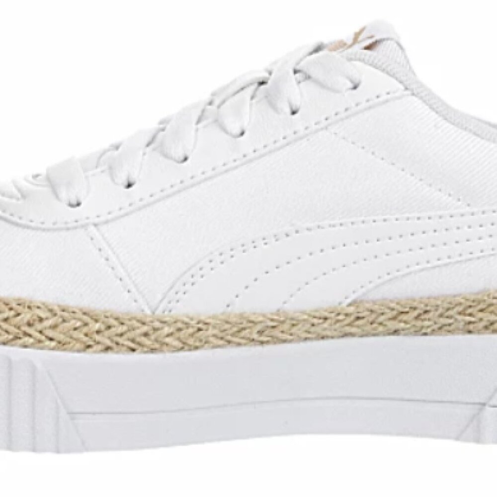 Puma Carina Espadrille Canvas Jute Platform Spring Summer Tennis Trainer 388389 - Picture 15 of 16